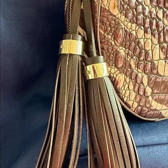 NWT Brahmin Lane Coffee Bengal Leather Bag and wallet - Picture 5 of 11